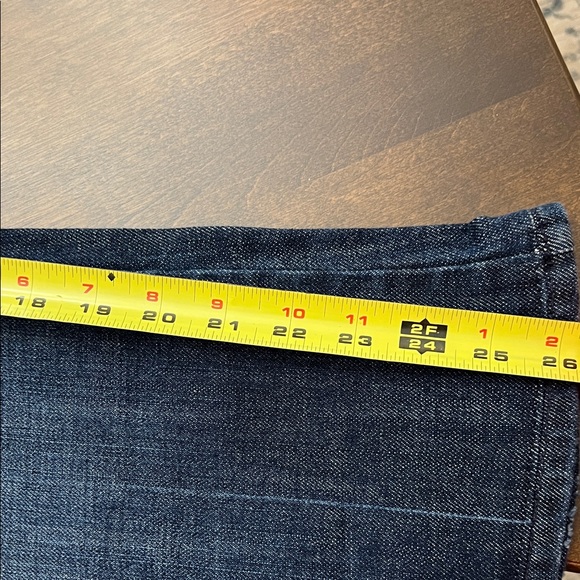 7 For All Mankind Dark Blue Flare Jeans - Picture 7 of 10